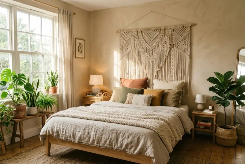 Boho Macrame Headboard