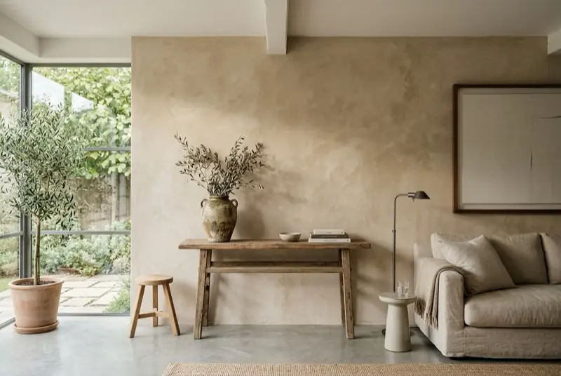 Limewash Accent Wall
